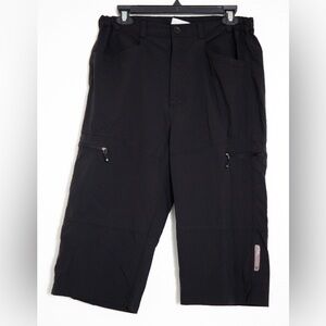 Men's Aerotech Designs Cyclewear Black Cargo Long Short Pants Size Small